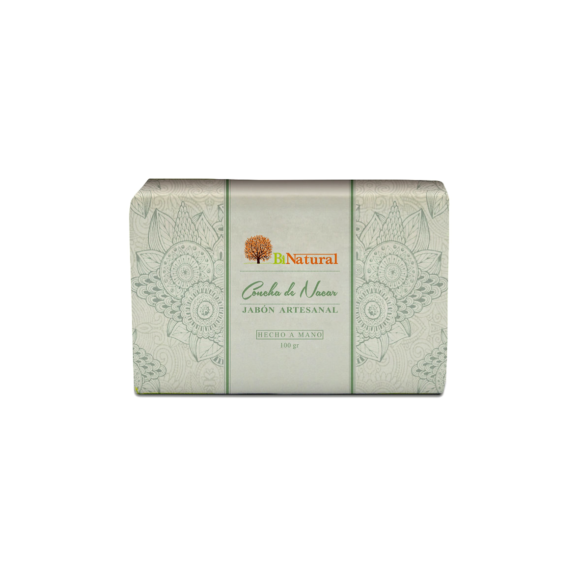 JABÓN ARTESANAL CONCHA DE NACAR BINATURAL - 100GR