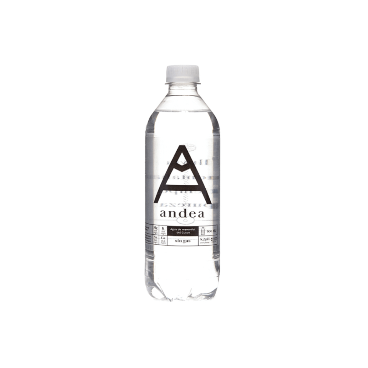 AGUA MINERAL SIN GAS ANDEA PLÁSTICO - 600ML