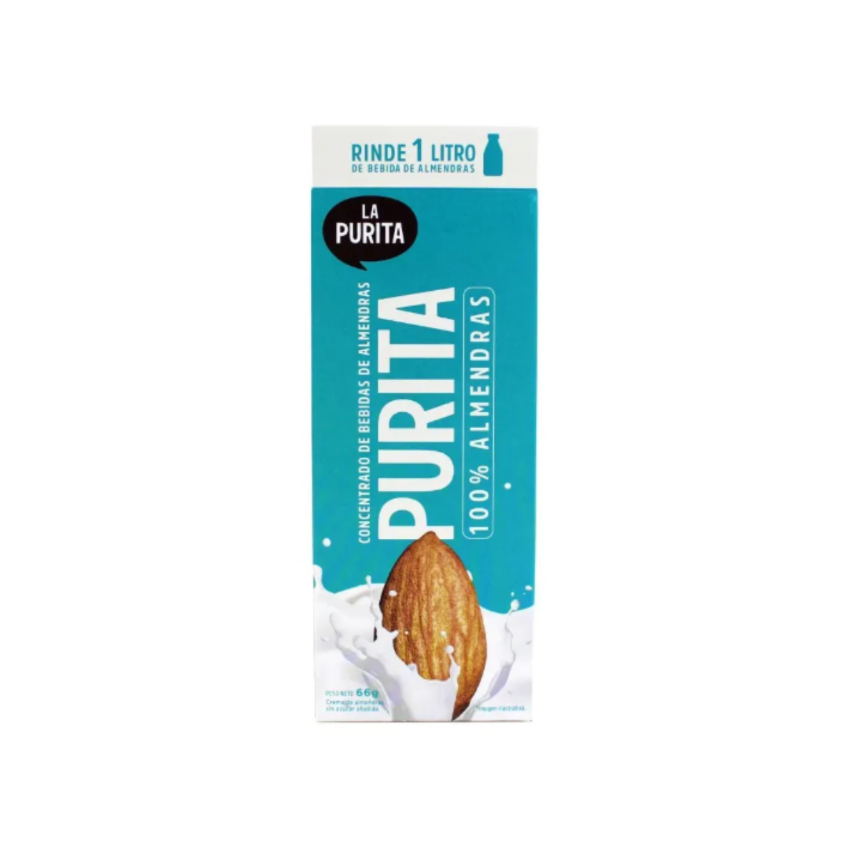 CONCENTRADO DE BEBIDA DE ALMENDRAS LA PURITA - 66GR