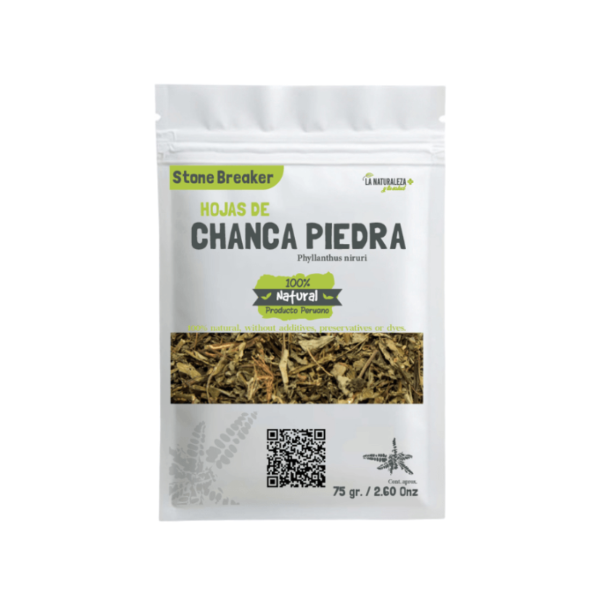 HOJAS DE CHANCA PIEDRA LA NATURALEZA - 75GR