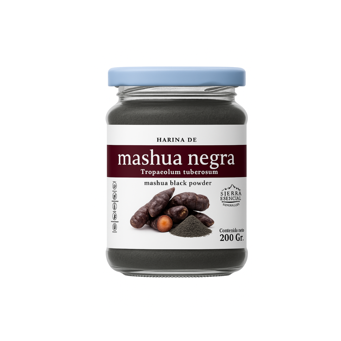 HARINA DE MASHUA NEGRA LA NATURALEZA - POTE 200GR