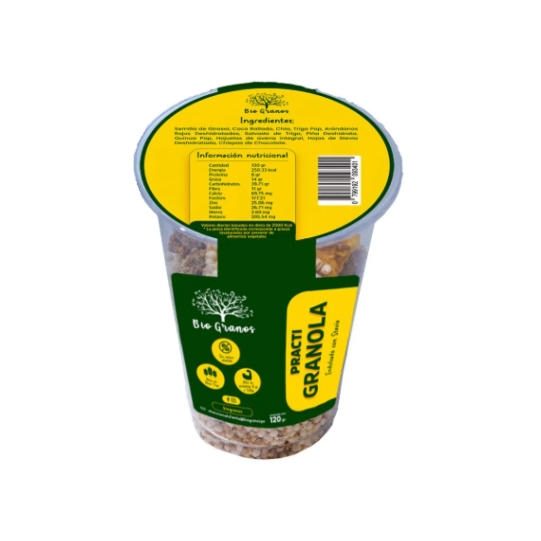 PRACTI GRANOLA BIO GRANOS - 120GR