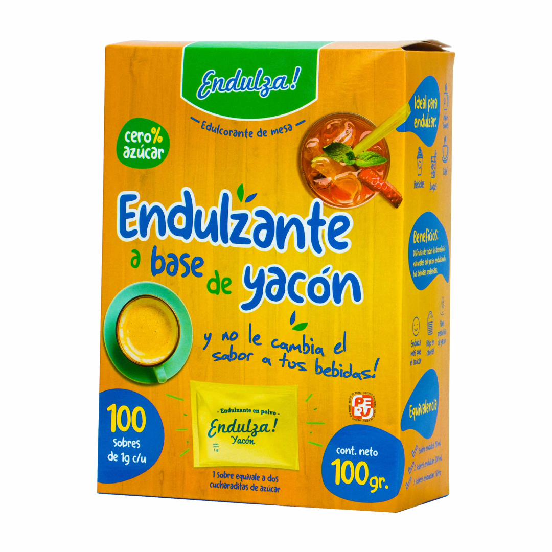 ENDULZANTE DE YACON ENDULZA - CAJA X 100 SOBRES