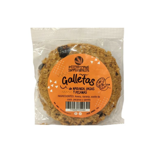 GALLETAS DE AVENA PECADITOS INTEGRALES - ZANAHORA, PASAS Y PECANAS