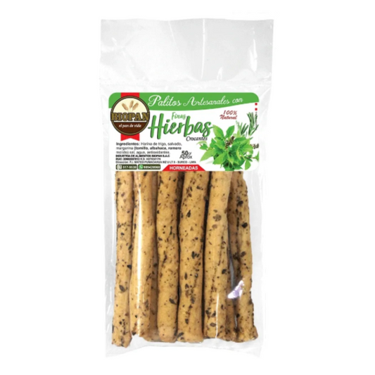 PALITOS DE FINAS HIERBAS BIOPAN - 50GR