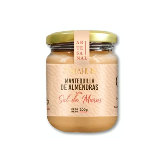 MANTEQUILLA DE ALMENDRAS CON SAL DE MARAS MAHUIS - 200GR