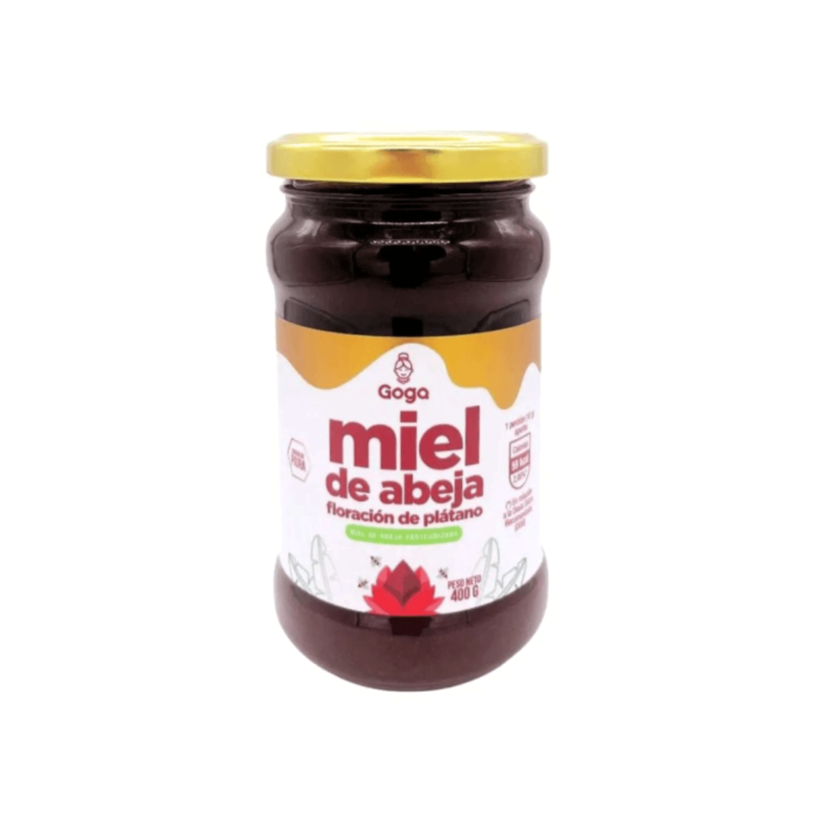 MIEL DE ABEJA FLORACIÓN DE PLÁTANO GOGA - 400GR