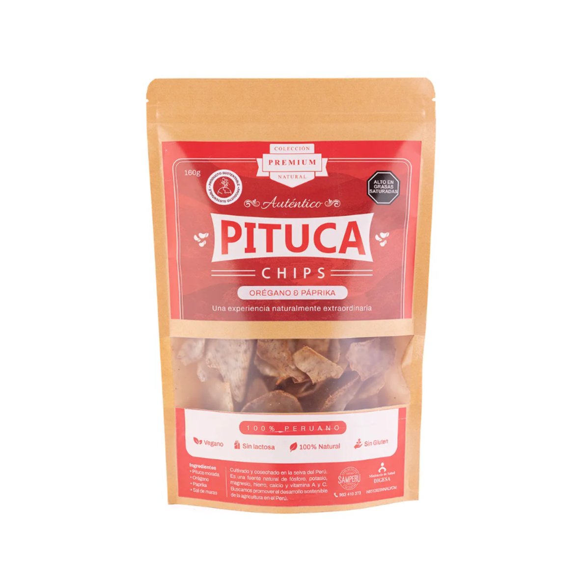 PITUCA CHIPS ORÉGANO Y PÁPRIKA - 160GR