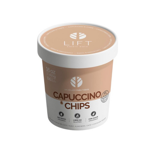 HELADO VEGGIE LIFT CAPUCCINO & CHIPS - 16 OZ