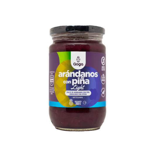 MERMELADA DE PIÑA CON ARÁNDANOS LIGHT - 300GR