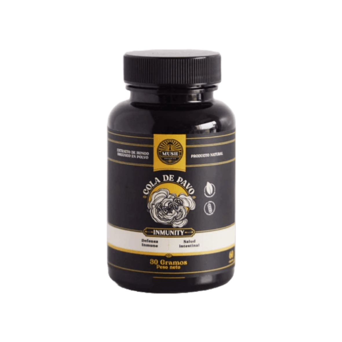 CÁPSULAS DE COLA DE PAVO MUSH NATURALS - 60CAP