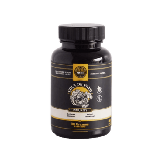CÁPSULAS DE COLA DE PAVO MUSH NATURALS - 60CAP