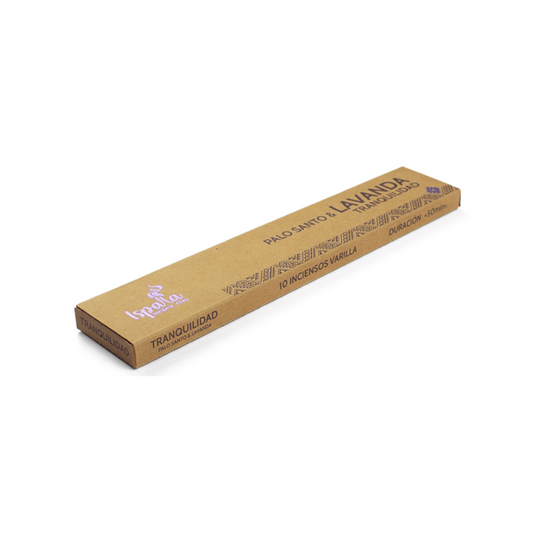 INCIENSO PALO SANTO Y LAVANDA TRANQUILIDAD - 10UND