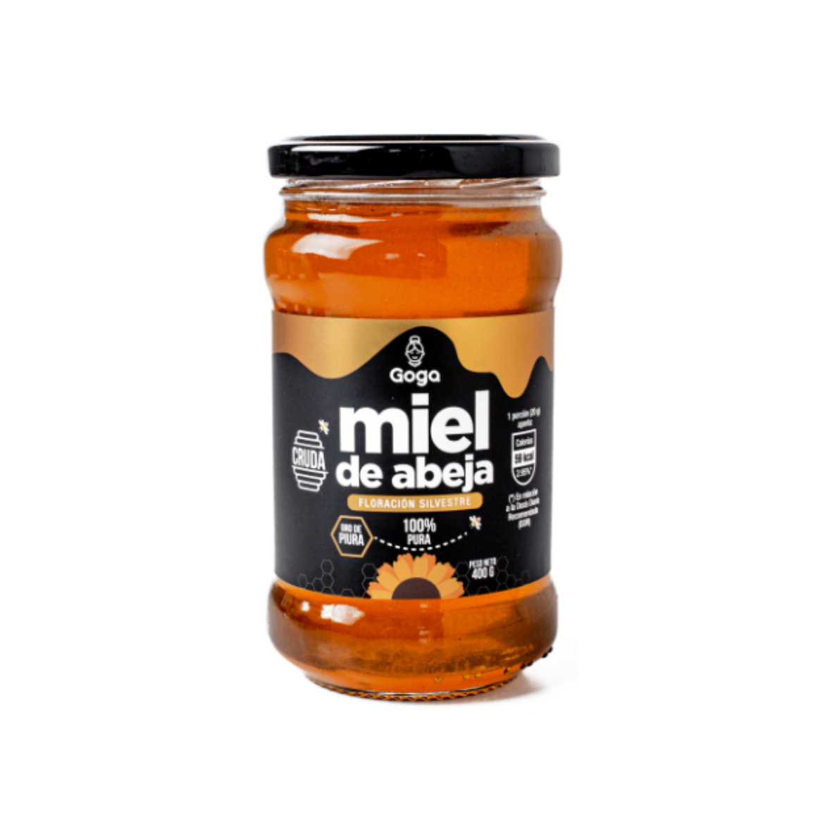 MIEL DE ABEJA CRUDA GOGA - 400GR