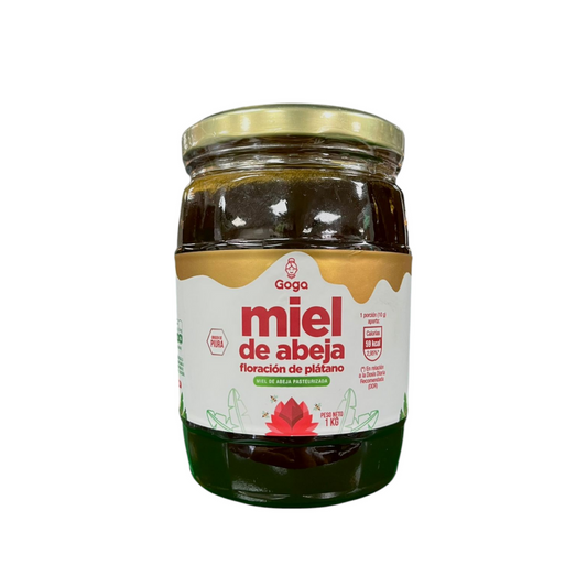 MIEL DE ABEJA FLORACIÓN DE PLÁTANO GOGA - 1KG