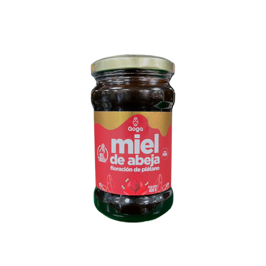 MIEL DE ABEJA CRUDA FLORACIÓN DE PLÁTANO GOGA - 400GR