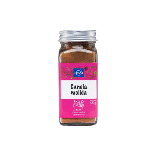 CANELA MOLIDA ONZA - POTE DE VIDRIO 45GR