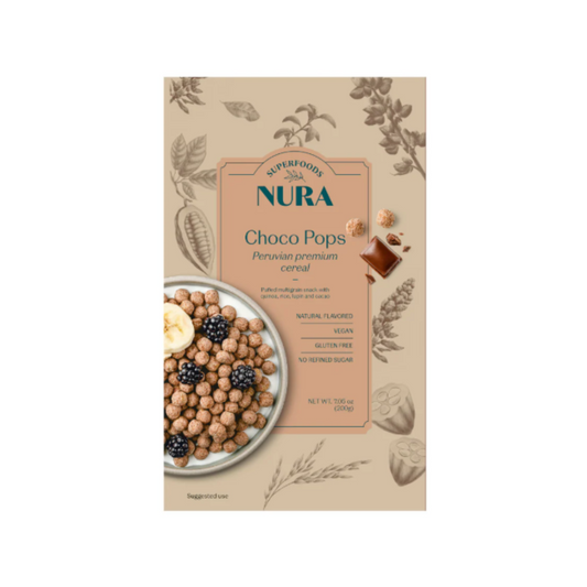 CEREAL CHOCO POPS NURA - 200GR