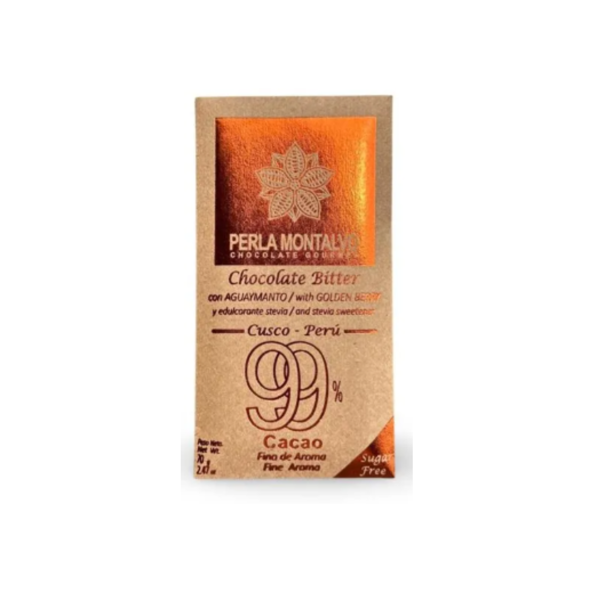 CHOCOLATE AGUAYMANTO PERLA MONTALVO - 70GR