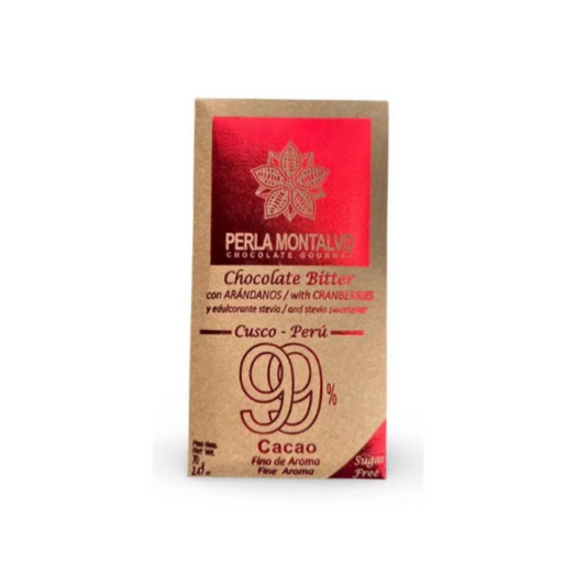 CHOCOLATE ARÁNDANOS PERLA MONTALVO - 70GR