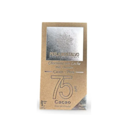 CHOCOLATE CON LECHE PERLA MONTALVO - 70GR