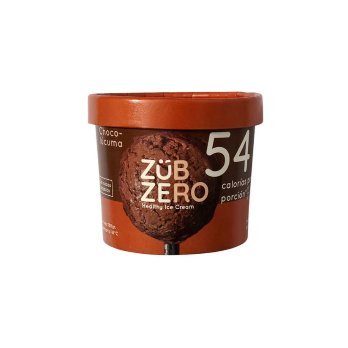 HELADO SABOR CHOCOLÚCUMA ZUBZERO - 500ML