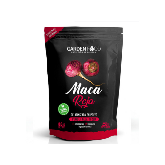MACA ROJA GELATINIZADA EN POLVO GARDEN FOOD - 250GR