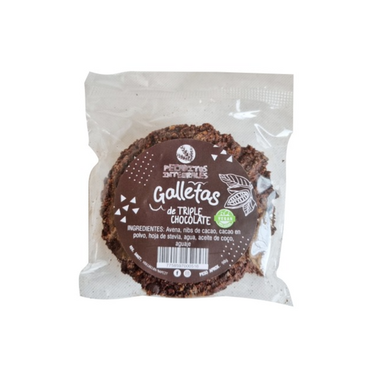 GALLETA DE AVENA TRIPLE CHOCOLATE PECADITOS INTEGRALES - UND
