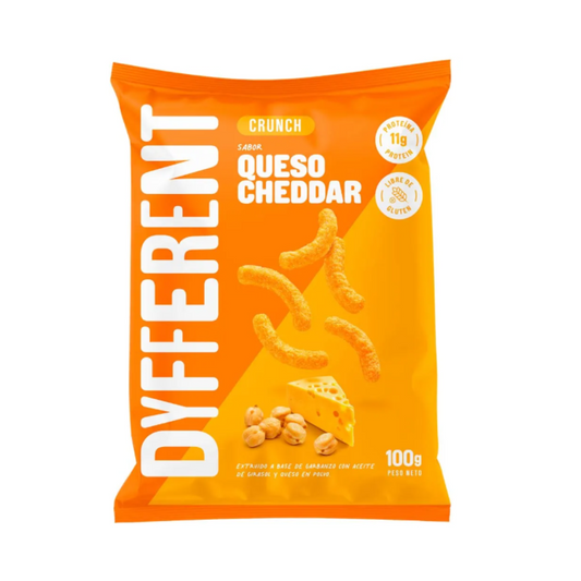 CRUNCH DE GARBANZO SABOR CHEDDAR DYFFERENT - 100GR