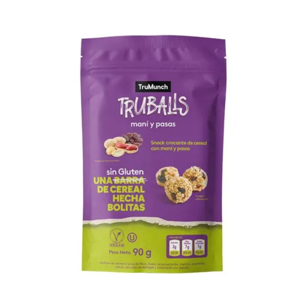 TRUMUNCH TRUBALLS MANI Y PASAS DOYPACK - 90GR