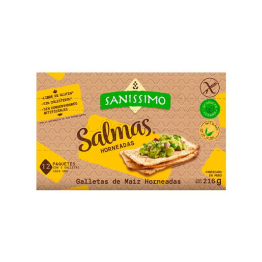 SALMAS HORNEADAS MAÍZ SANISSIMO - 216GR