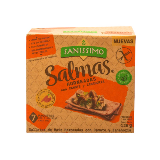 SALMAS DE CAMOTE Y ZANAHORIA SANISSIMO - 126GR