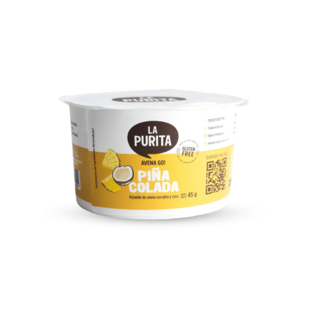 AVENA GO PIÑA COLADA LA PURITA - 45GR
