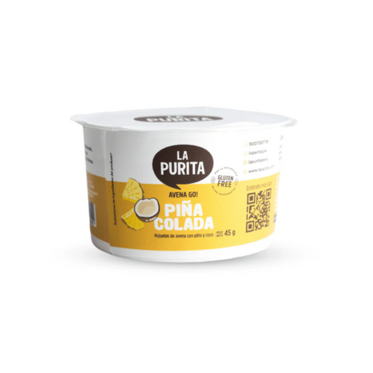 AVENA GO PIÑA COLADA LA PURITA - 45GR