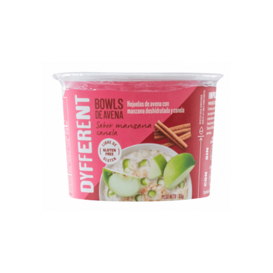 BOWLS DE AVENA MANZANA Y CANELA DYFFERENT - 65GR