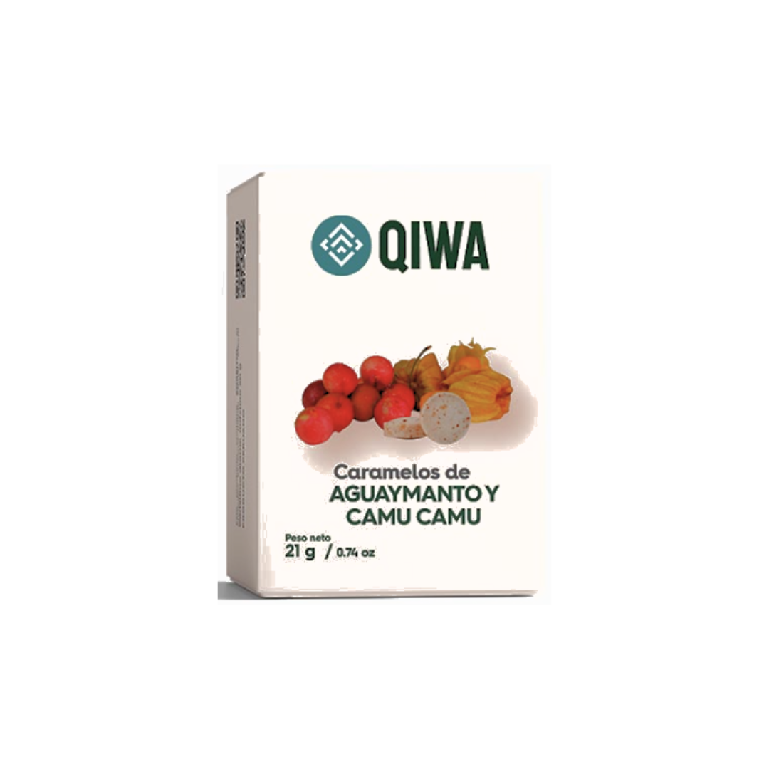 CARAMELOS DE AGUAYMANTO Y CAMU CAMU QIWA - 21GR