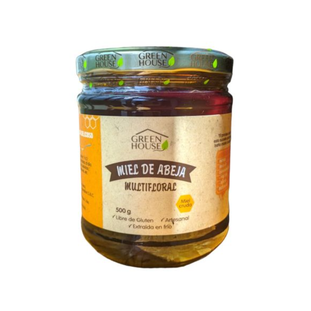 MIEL DE ABEJA CRUDA GREEN HOUSE - 500GR