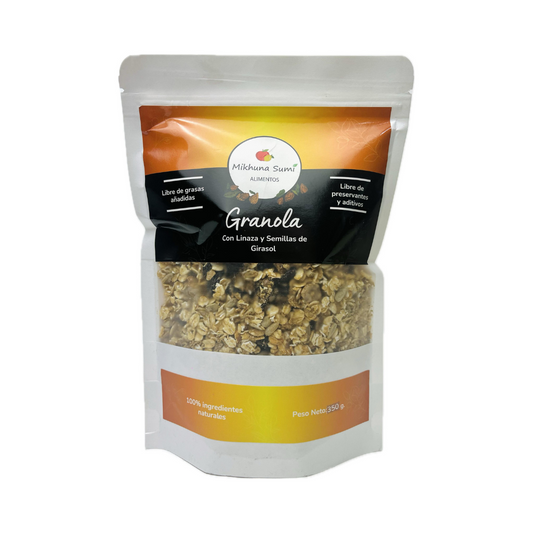 GRANOLA CON LINAZA Y SEMILLAS DE GIRASOL MIKHUNA SUMI - 350GR