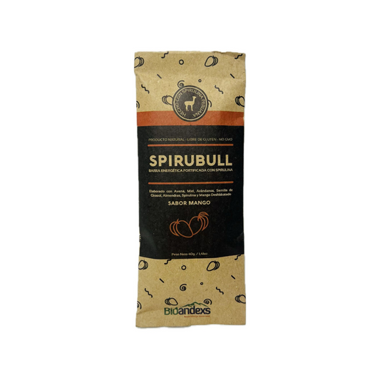 BARRA ENERGÉTICA SABOR MANGO SPIRUBULL BIOANDEXS - 40GR