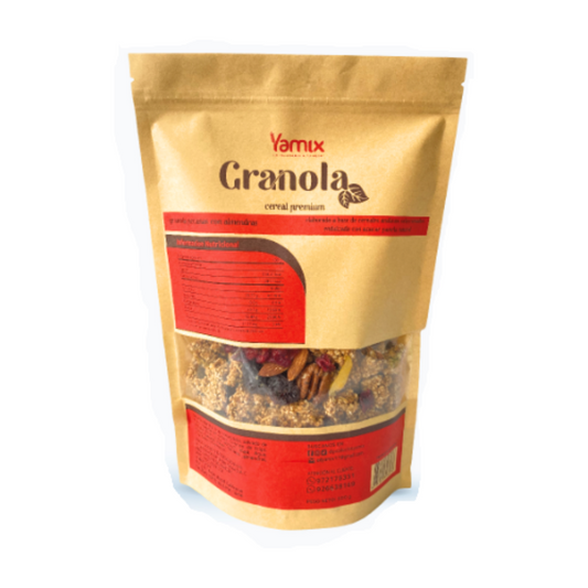 GRANOLA ALMENDRAS Y PECANAS YAMIX - 500GR
