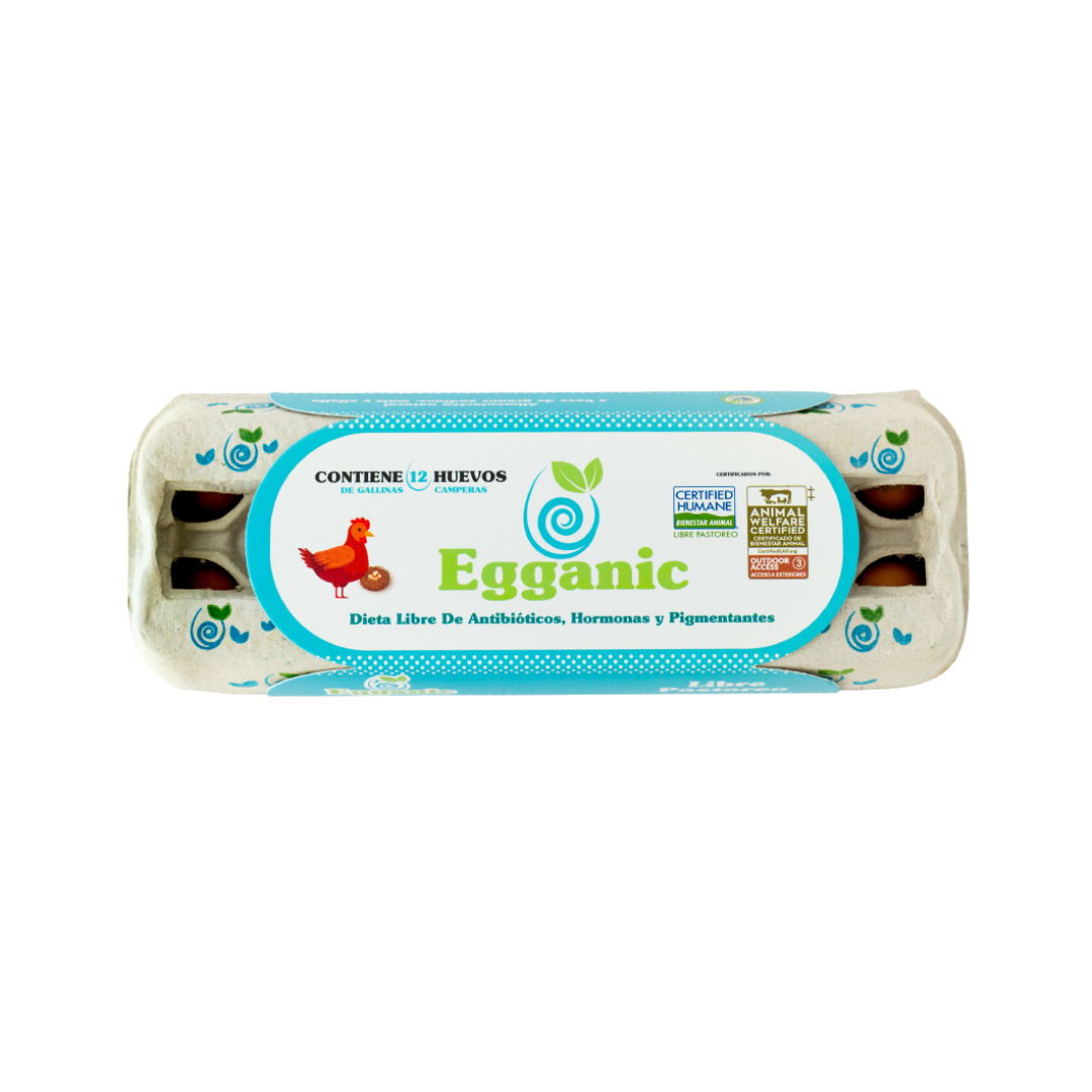 HUEVOS CERTIFICADOS EGGANIC - 12UND