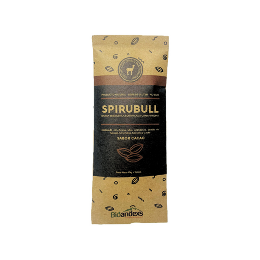 BARRA ENERGÉTICA SABOR CACAO SPIRUBULL BIOANDEXS - 40GR
