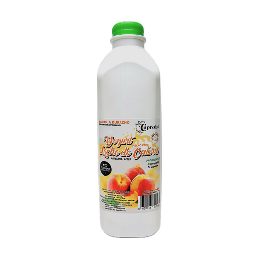 YOGURT DE CABRA FUTADO DE DURAZNO CAPROLAC - 1LT