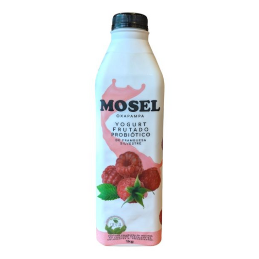 YOGURT FRUTADO PROBIÓTICO SABOR FRAMBUESA MOSEL - 1LT
