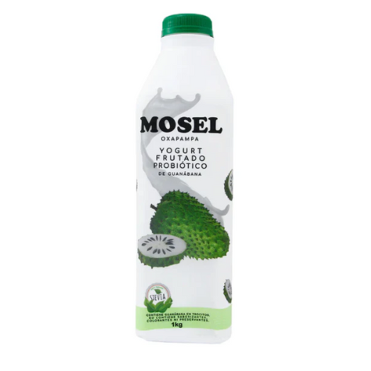 YOGURT FRUTADO PROBIÓTICO SABOR GUANÁBANA MOSEL - 1LT