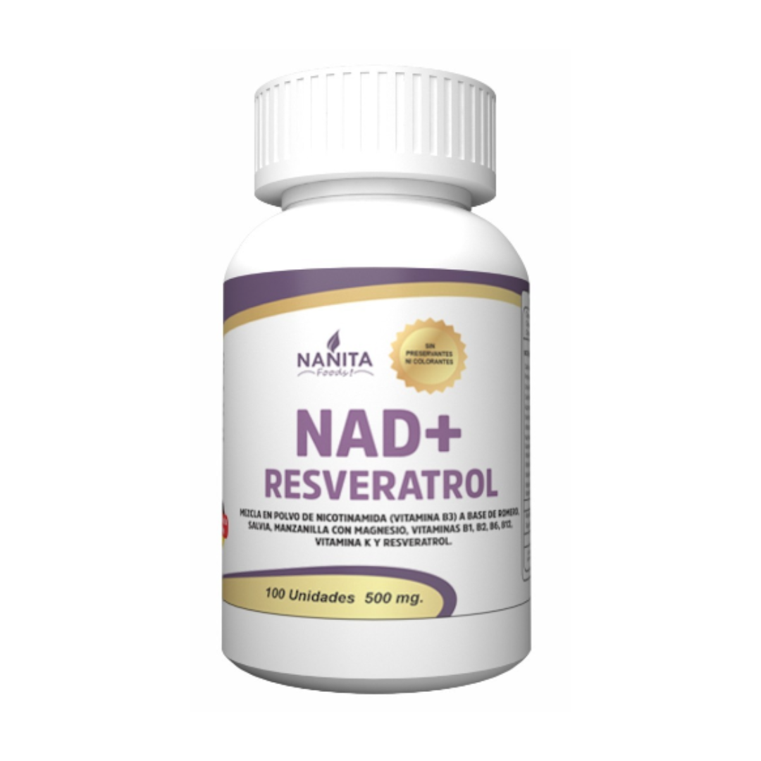 NAD+ RESVERATROL NANITA - 100CAP 500MG