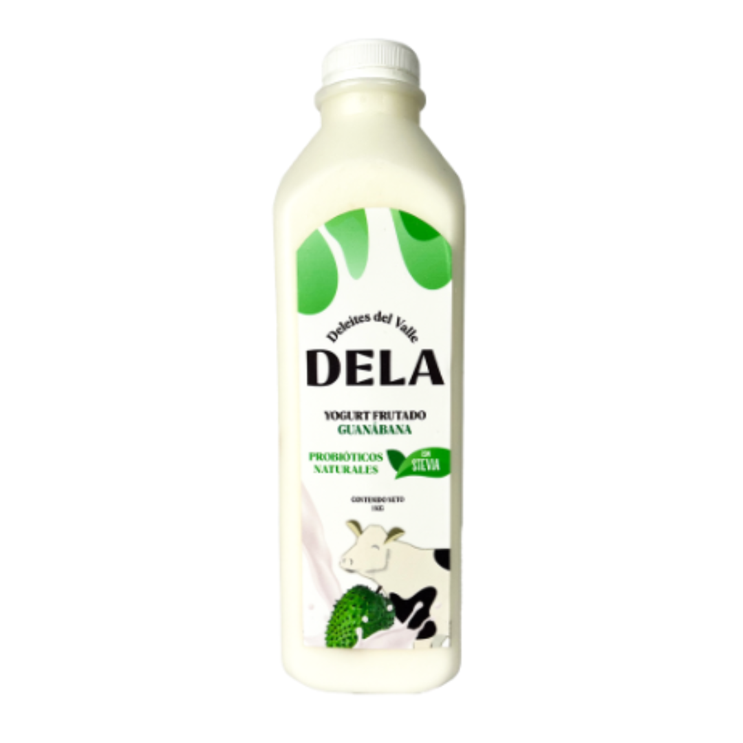 YOGURT C/ STEVIA DELA SABOR GUANÁBANA - 1LT