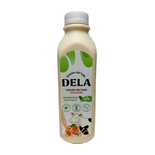 YOGURT C/ STEVIA DELA SABOR DURAZNO - 1LT