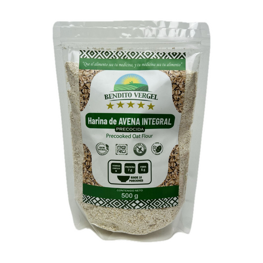 HARINA DE AVENA INTEGRAL BENDITO VERGEL - 500GR