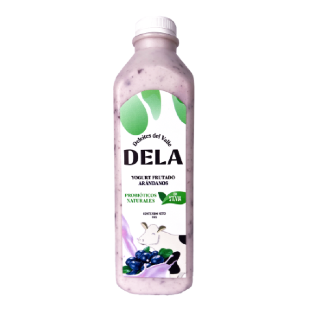 YOGURT C/ STEVIA SABOR ARÁNDANO DELA - 1LT